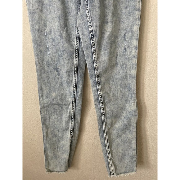 Justice Light Acid Wash Stretchy Pull On Jean Jeggings Leggings Pants Size 10 - Picture 4 of 7